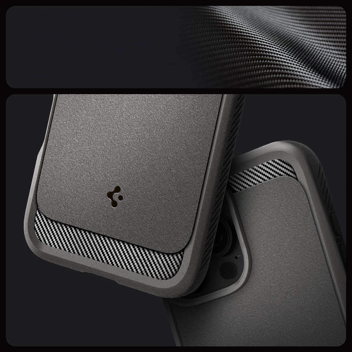 Etui Spigen Rugged Armor Mag do MagSafe do iPhone 16 Pro, szare